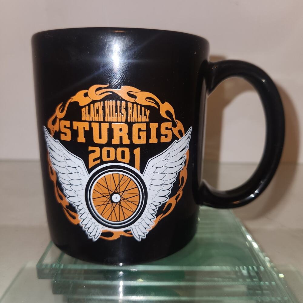 Vintage 2001 Black Hills Rally Sturgis Coffee Cup
